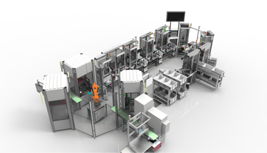 Assemblage lijn voor thermisch management module (automotive)